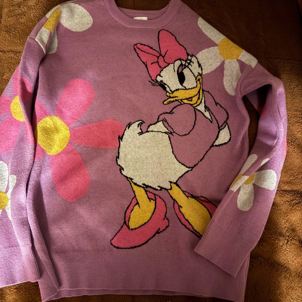 Disney Women's Pink Sweater